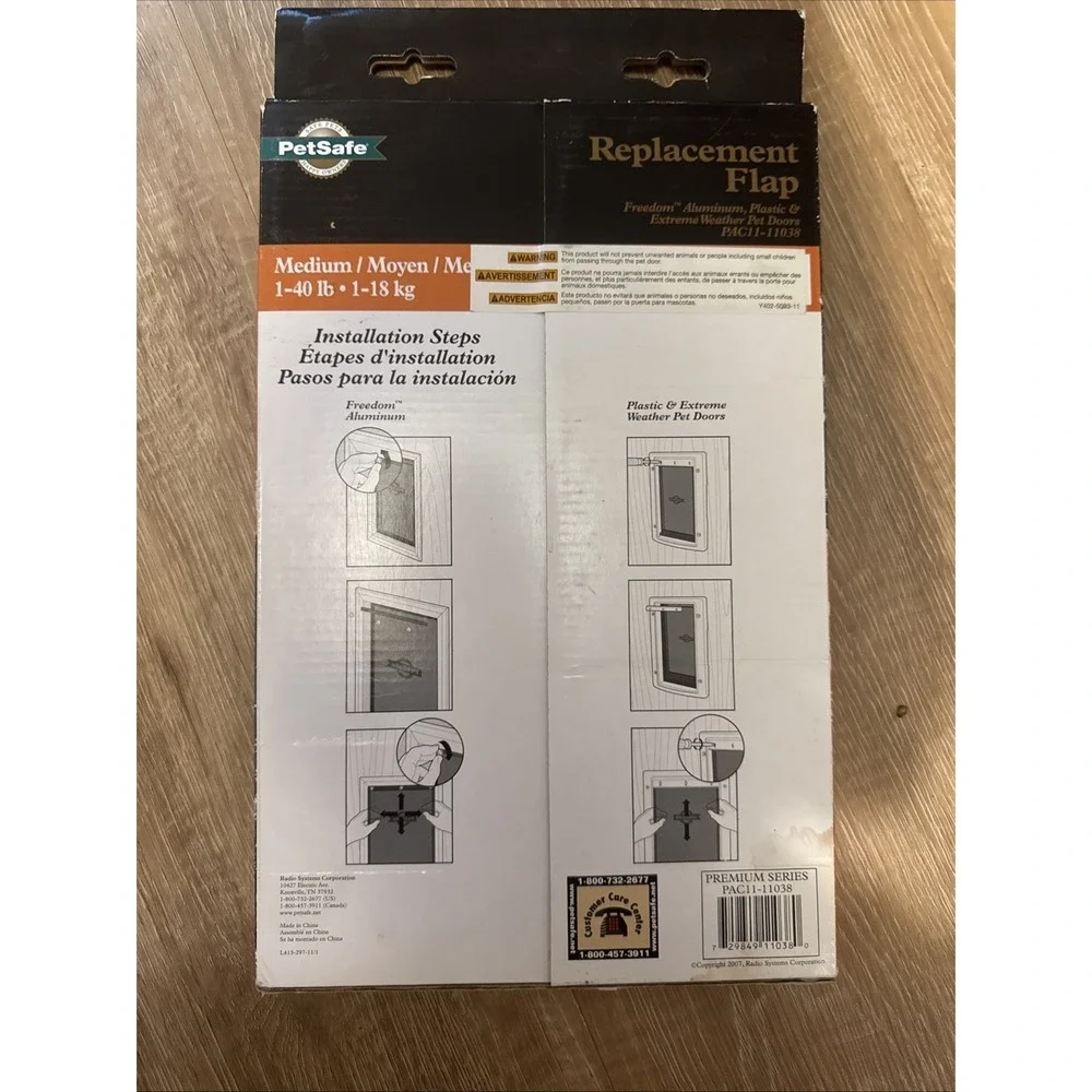 PetSafe Plastic Pet Door 10967 8-1/8 in.‎ x 12-1/4 in.White 1-40 lb. New In Box.